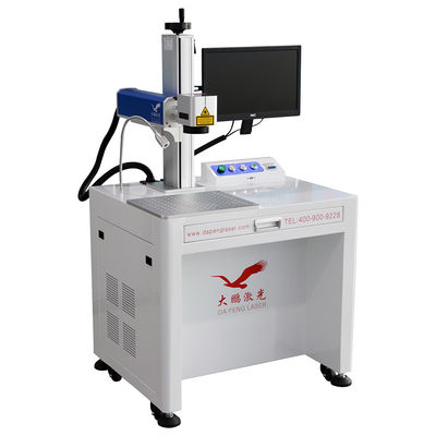 Desktop Fiber Laser Marking Machine 20W For Gold Silver Engraving